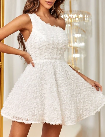 Rochie scurta Faeriesty, alb Alb