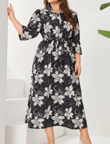 Rochie medie SHEIN CURVE, negru Negru