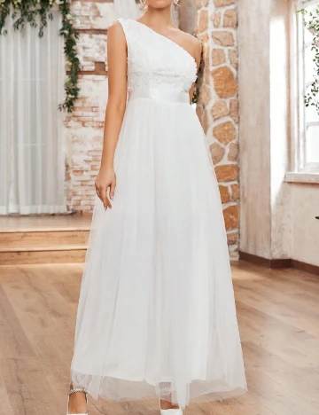 Rochie lunga SHEIN, alb Alb