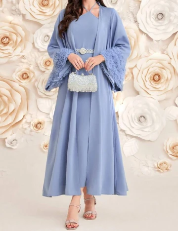 Rochie lunga SHEIN, albastru Albastru