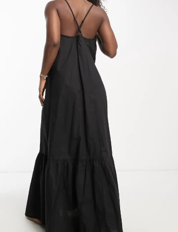 Rochie lunga ASOS, negru Negru