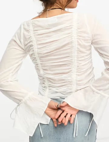 Bluza Reclaimed Vintage, alb
