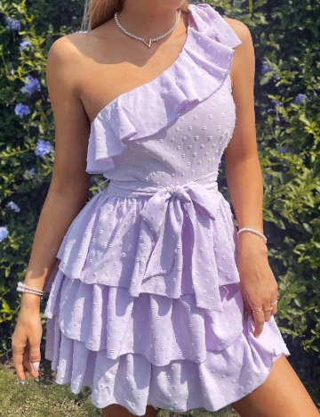 Rochie scurta SHEIN, lila Mov