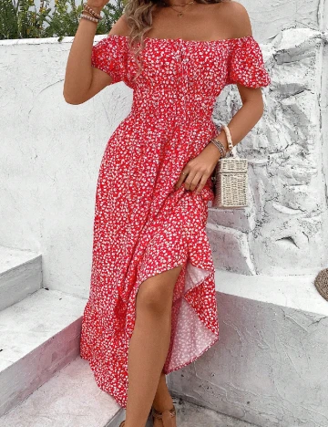 Rochie lunga SHEIN, rosu Rosu