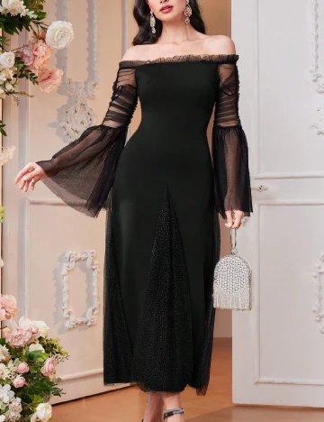 Rochie lunga SHEIN, negru Negru