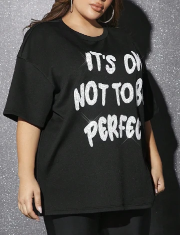 Tricou SHEIN CURVE, negru