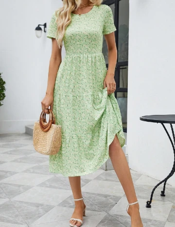 Rochie medie SHEIN, verde Verde