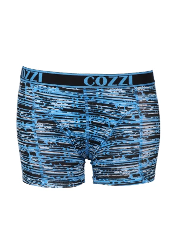 Set Boxeri 2 perechi Cozzi, albastru/negru Albastru