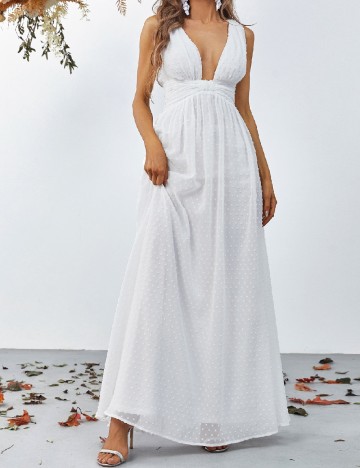 
						Rochie lunga Faeriesty, alb