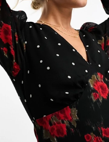 Rochie scurta Wednesday sgirl, negru Negru