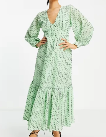 Rochie medie ASOS, verde