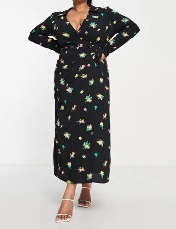 Rochie lunga ASOS Curve, negru