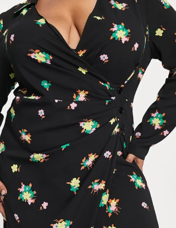 Rochie lunga ASOS Curve, negru