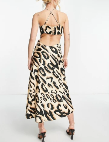 Rochie medie Miss Selfridge, animal print