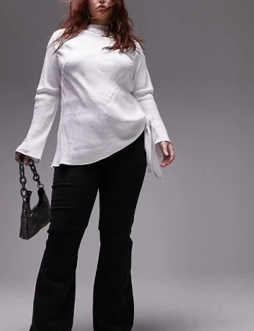 Bluza Top Shop Plus Size, alb