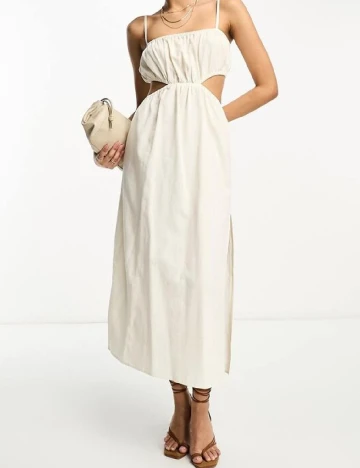 Rochie lunga Pretty Lavish, crem Crem