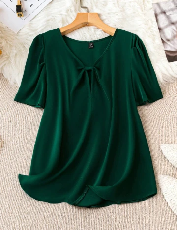 Bluza SHEIN CURVE, verde