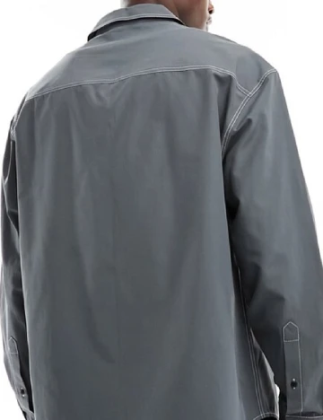 Camasa Oversize ASOS, gri