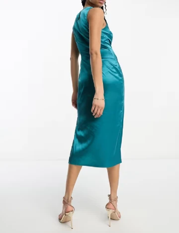 Rochie medie Urban Threads, albastru