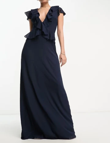 Rochie lunga TFNC London, bleumarin inchis Albastru
