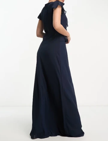Rochie lunga TFNC London, bleumarin inchis Albastru