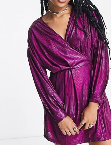 
						Rochie scurta extro&vert, mov