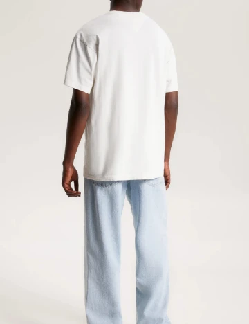 Tricou Tommy Jeans, ecru