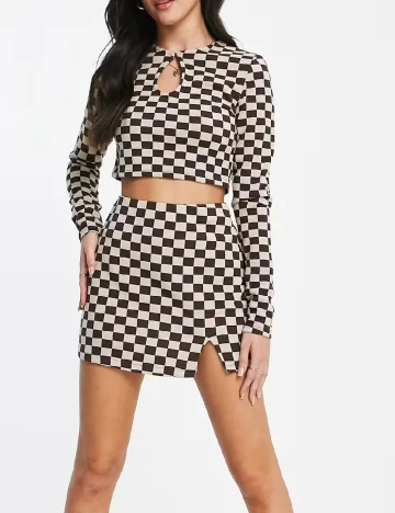 Top Pull&Bear, maro/bej Maro