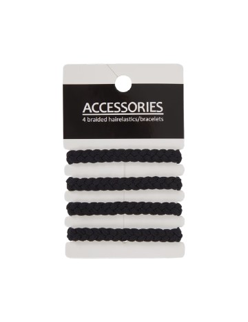 
						Set elastice de par 4 bucati ACTION, negru
