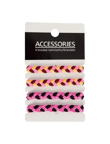 Set elastice de par 4 bucati ACTION, mix culori Mix culori