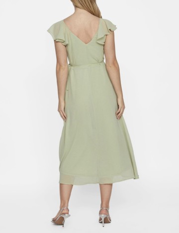 Rochie medie Vila, verde