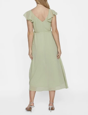 Rochie medie Vila, verde