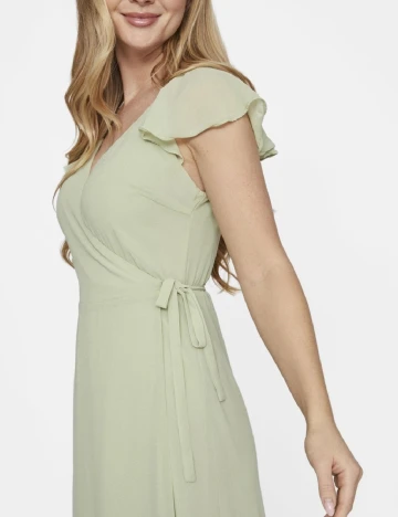 Rochie medie Vila, verde