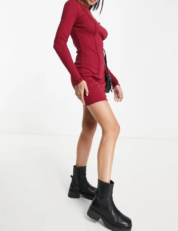 Rochie scurta Miss Selfridge, rosu