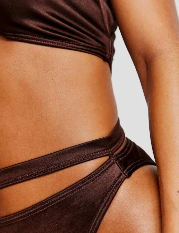 Costum de baie South Beach Curve, maro Maro