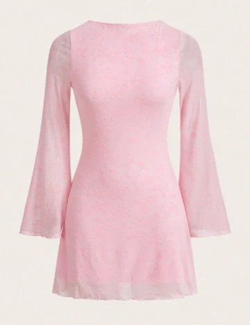 Rochie scurta SHEIN, roz Roz