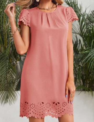 Rochie scurta SHEIN, roz Roz