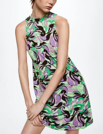 Rochie scurta Mango, mix culori