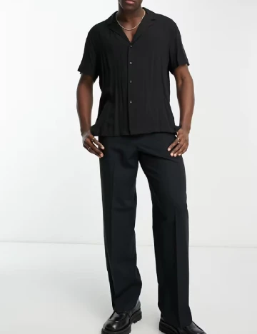 Camasa ASOS, negru Negru