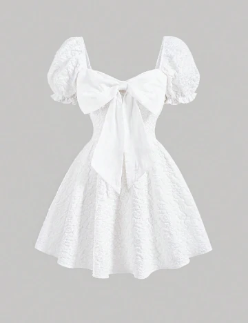 Rochie scurta SHEIN, alb Alb