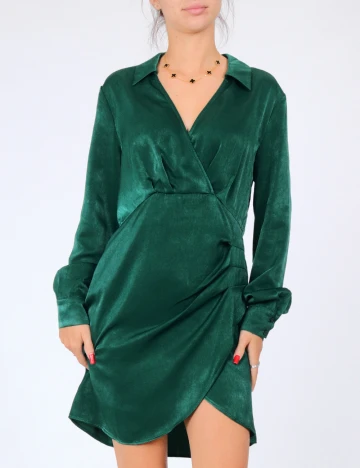 Rochie scurta Vila, verde