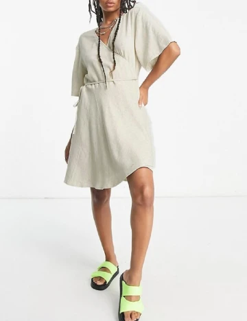 Rochie scurta Weekday, bej