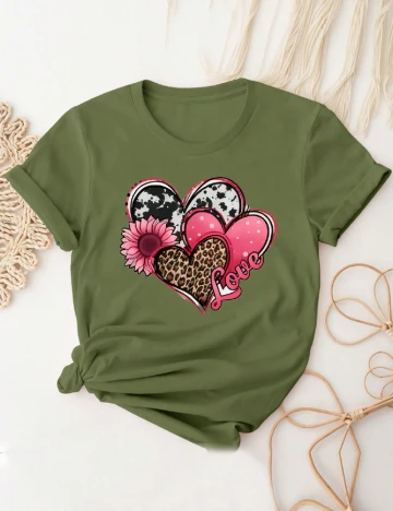 Tricou SHEIN CURVE, verde