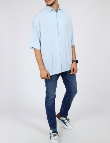 Camasa Oversize Weekday, albastru