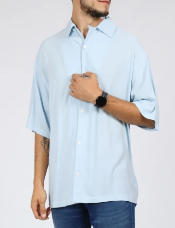 Camasa Oversize Weekday, albastru Albastru