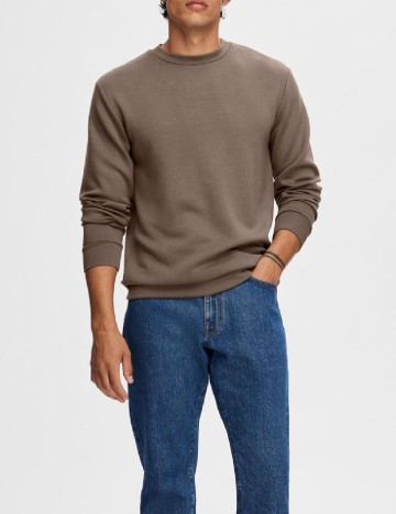 
						Bluza Selected, maro