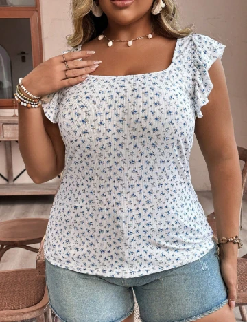 Tricou SHEIN CURVE, alb