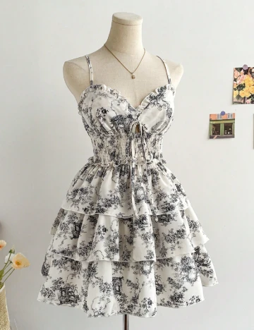 Rochie scurta SHEIN, ecru