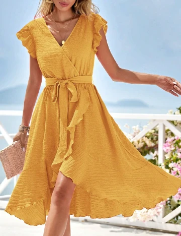 Rochie medie SHEIN, galben Galben