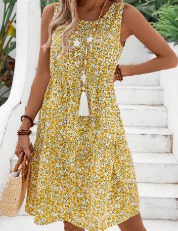 Rochie scurta Emery Rose, floral print